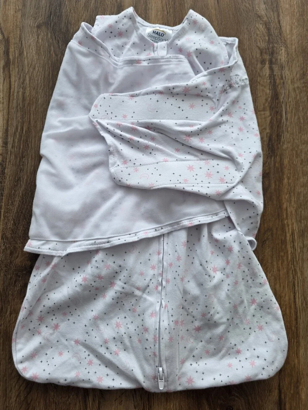 HALO Sleepsack Swaddle, 3-Way Adjustable Wearable Blanket Size Newborn